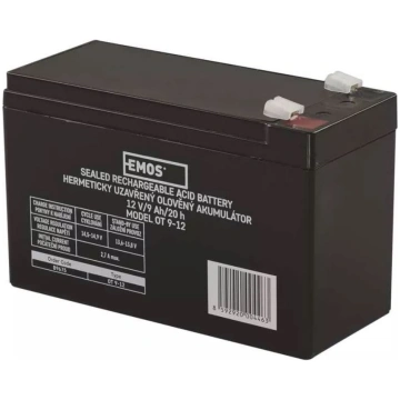 Akumulators SLA 12V 9Ah 6.3mm EMOS B9675