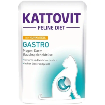 KATTOVIT Feline Diēta Gastro Chicken ar rīsi - mit