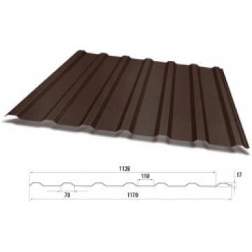 Trapecveida profils T-18 PLUS RAL8017 HORNVAL 1170