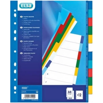 Elba Przekadki kolorowe A4+ 12szt. (E17210220) E17
