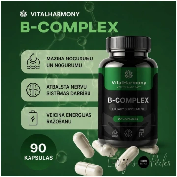 B complex 90kap. VITALHARMONY