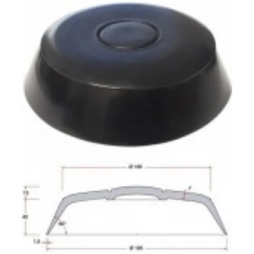 Gala konuss, PVC, 195mm, melns, A508001N