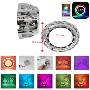 Cover LED Spirale RGB Magic Effetti e Welcome Swit