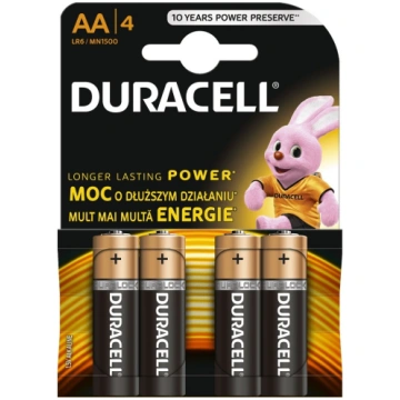 Duracell Basic AA X4 Batteries (AA/LR6 K4)