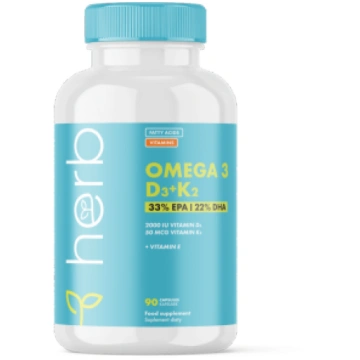 Omega 3 D3+K2 HERB 90 softgels