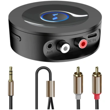 Bluetooth 5.2 uztvērējs stereo sistēmai, AUX Bluet