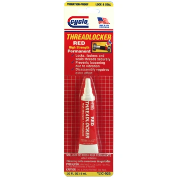 Silikona blīvētājs, CYCLO, THREAD LOCKER RED , 6 m