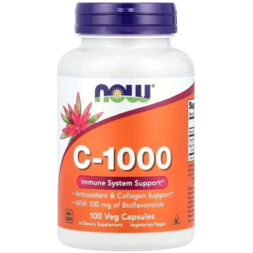 NOW Foods C vitamīns-1000 ar 100 mg bioflavonoīdie