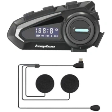 With Red/Blue LED Light FM Radio Bluetooth Helmet 