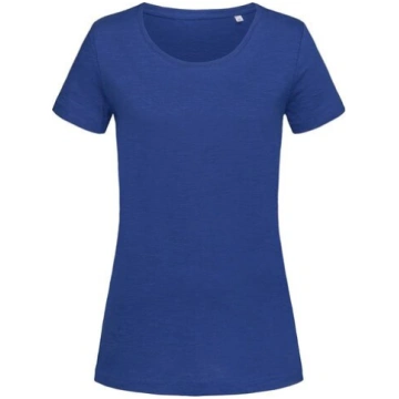 Sieviešu vienkrāsains T-krekls (True Blue), XL Ste