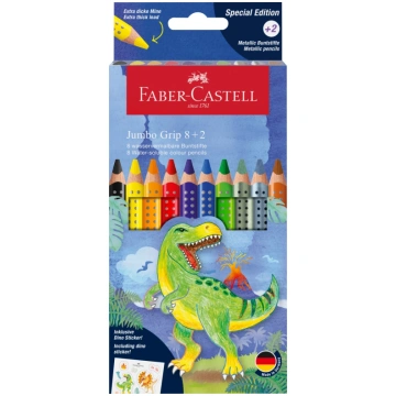 Trīsstūrveida akvareļu zīmuļi Faber-Castell Jumbo 