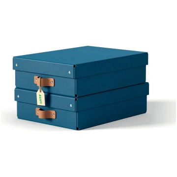 Leitz Puro Storage Box with lid medium low 8L pack