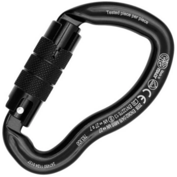 Moschettone Ergo Twist Lock Nero - KONG