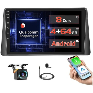 Qualcomm 8 Core 4 + 64 GB Android 15 Auto radio Re
