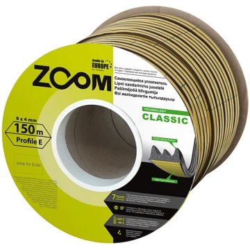 Blīvgumija ZOOM Classic "E" balta, 9x4mm