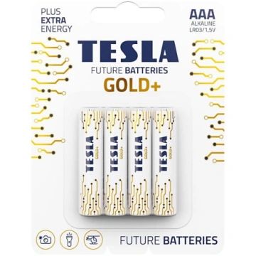 Tesla Batteries - 4 gab. Sārmaina baterija AAA GOL