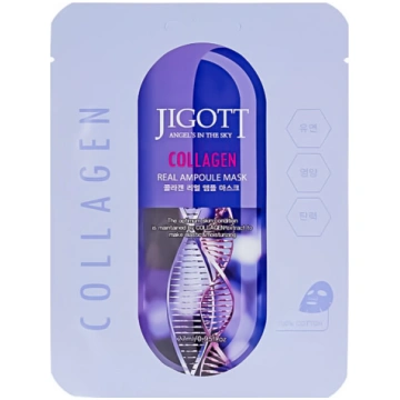 Jigott Collagen Real Ampoule sejas maska 27 ml Col