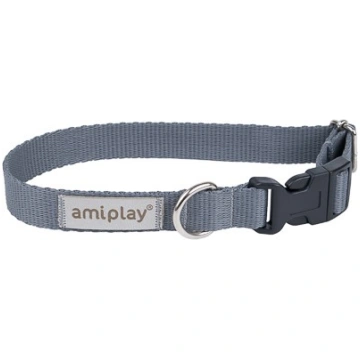 Kaklasiksna suņiem Amiplay Samba, pelēka krās., 18