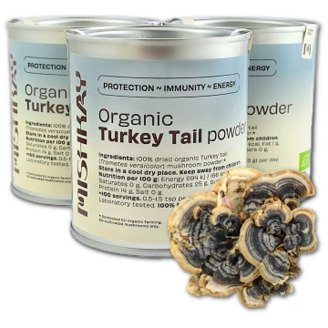 Organic −Turkey Tail − kaltētu sēņu pulveris MISHK