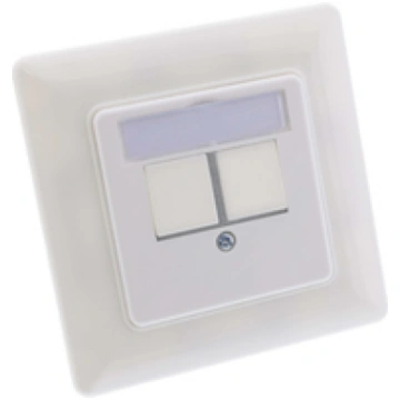 Inline Registered frame set for 2x rj45 keystone s