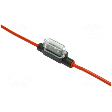 Fuse holder | 9.1mm | on cable | Leads: leads x2 |
