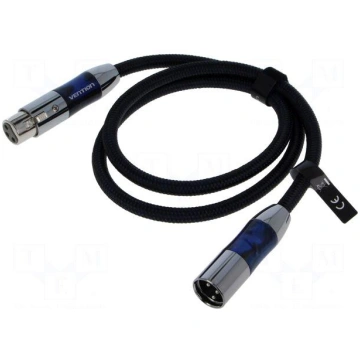Cable | XLR male 3pin,XLR female 3pin | 1.5m | bla