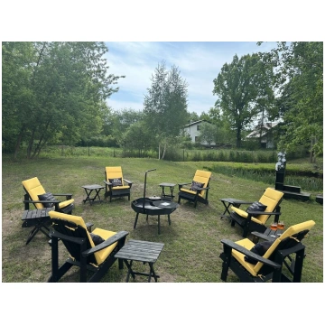 Dārza mebeļu komplekts + ugunskura vieta ( 5mm ) D