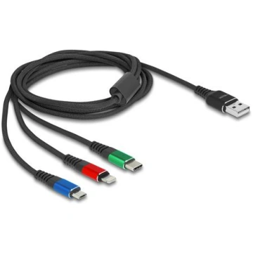 DELOCK USB 3in1 Ladekabel fur Lightning/Micro-USB/