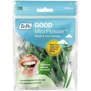 Starpsuņu diegi TePe Mini Flosser, 36 gab. — kompa