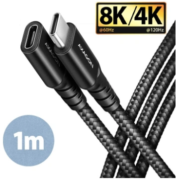 CABLE USB-C EXTENSION 1M/BLACK BUCM32-CF10AB AXAGO