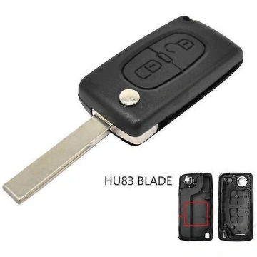Citroen C2, C3, C4, C5, C6... remote KEY case (2 b