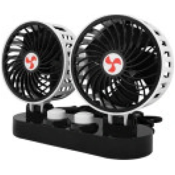 LTC Auto ventilators dubultais 2x5" 12V ar regulēš