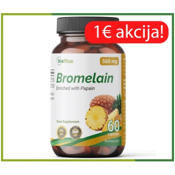 Bromelīns bagātināts ar papaīnu Biofitus