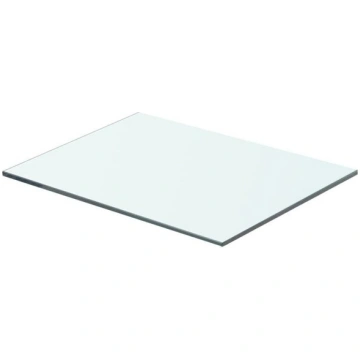 vidaXL sienas plaukts, 40x25 cm, caurspīdīgs stikl