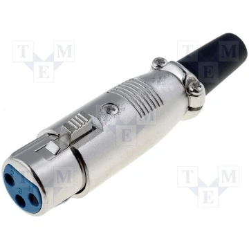 XLR 3PIN, ligzda, vadam