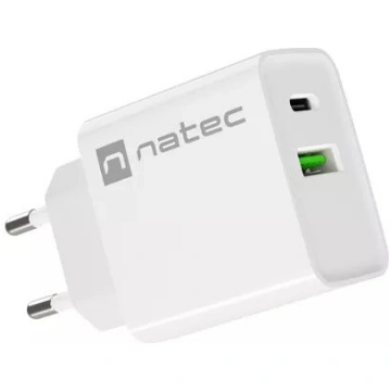 Iekštelpu ātrās uzlādes lādētājs NATEC RIBERA 12V 
