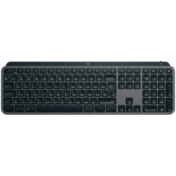 Logitech MX Keys S Plus — Bluetooth izgaismota tas