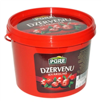 Ievārījums PŪRE dzērveņu 410g spainītī