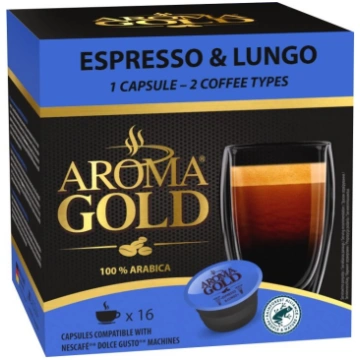 Aroma Gold Dolce Gusto Espresso & Lungo kafijas ka