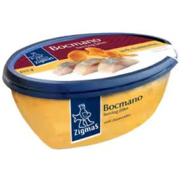 Siļku fileja Bocmano ar gailenēm Zigmas 300g
