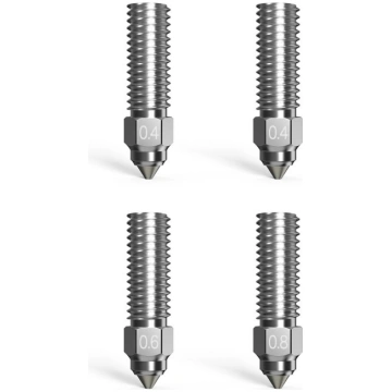 Bimetal nozzle set (2x0.4mm, 0.6mm, 0.8mm) for K1/
