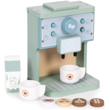 Ecotoys koka kafijas automāts bērniem, baristas ko