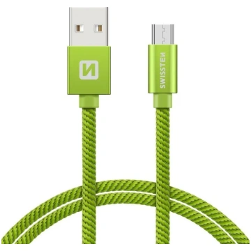 Swissten Textile Quick Charge Universāls Micro USB