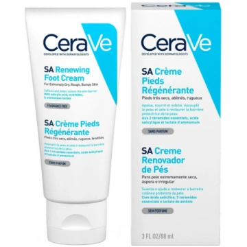 Kāju krēms Cerave SA Renewing, 88 ml