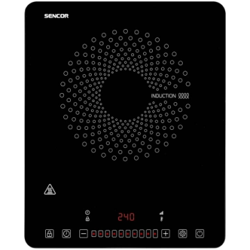 Indukcijas mini plīts virsma Sencor SCP 3701BK