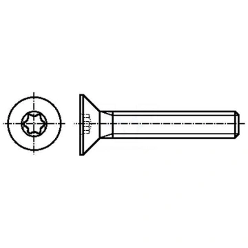 Screw | M2,5x12 | Head: countersunk | Torx® | acid