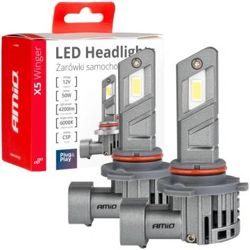 Led auto spuldzes x5 sērijas winger hb3 6000k canb
