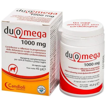 Duomega gatti 30 capsule molli 500 mg Candioli