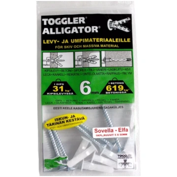 Dībelis Toggler AF6-5S+Skrūve