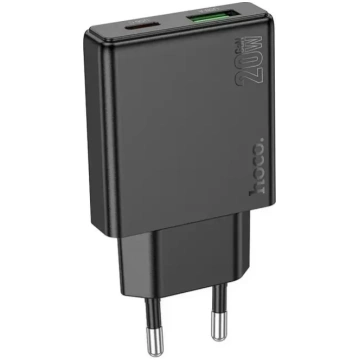 Tālruņa lādētājs Hoco Slim USB A + USB C QC3.0 PD 